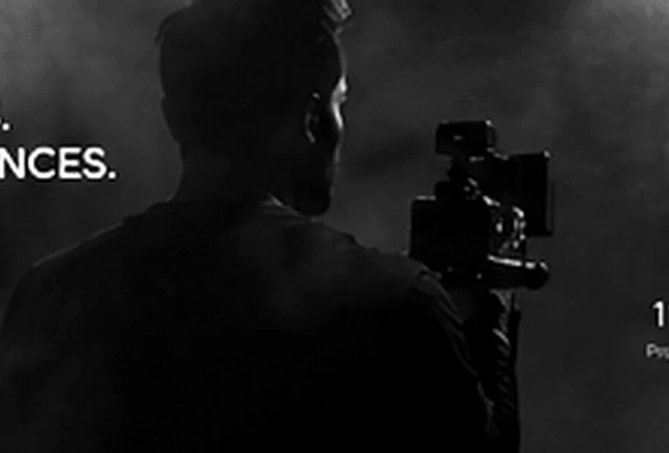 AI-generated cinematic production crew concept